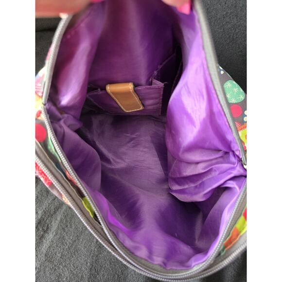 Lily Bloom Satchel Bag & Handbag Multi Zip Pockets & Colors - Picture 7 of 9